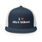 I <3 Dirt Bikes Flat Cap